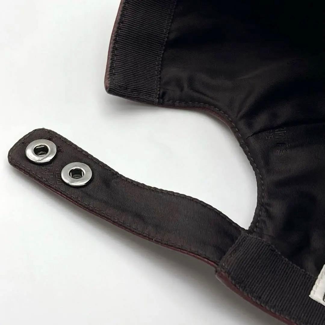 【美品】エルメス ディアスキン キャップ Hロゴ刺繍 クルードセル セリエボタン