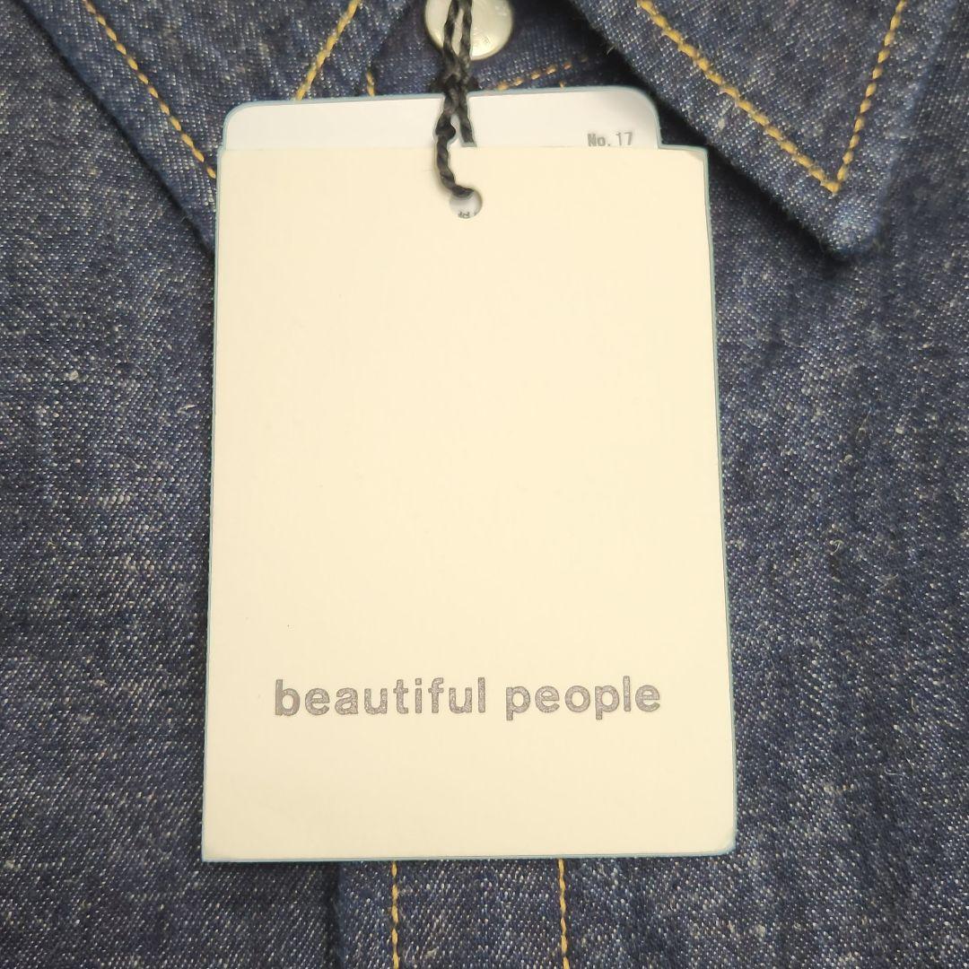 【新品未使用】beautiful people デニムシャツ size:40