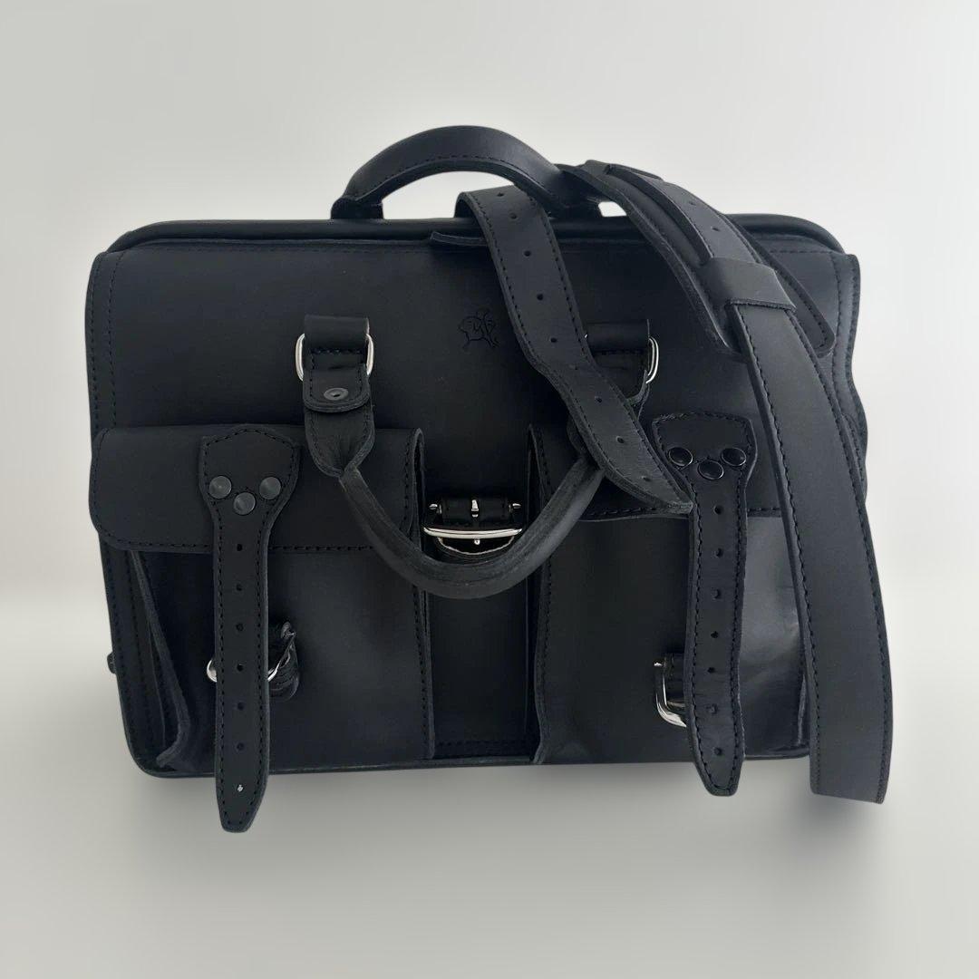 Saddleback Flight Bag レザーブリーフケース ブラック