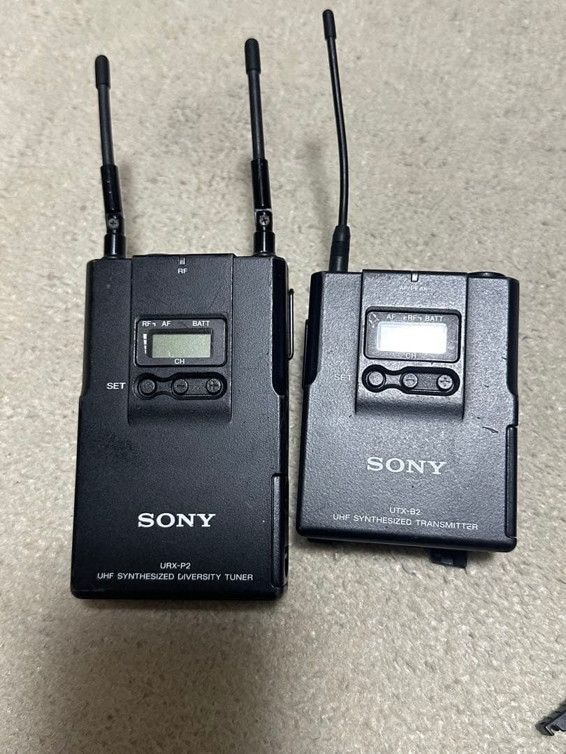 値下げーSONY URX-P2 UTX-B2 ワイヤレスマイクセット