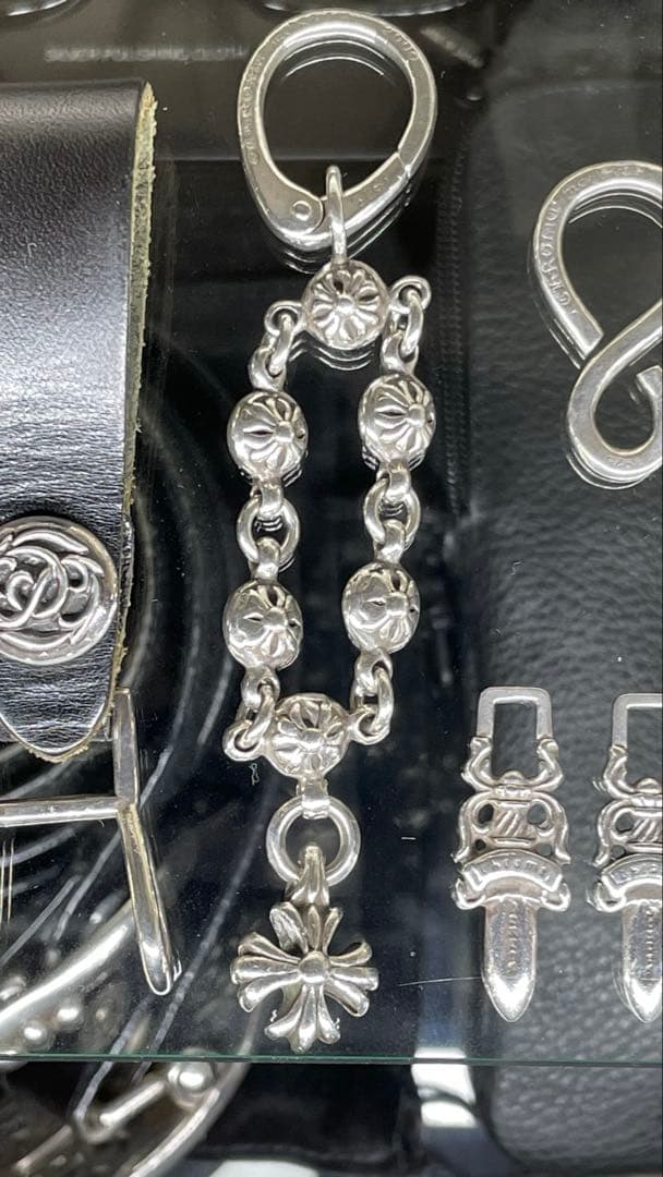 クロムハーツ クロスボール キーチェーン キーホルダー希少 オールド