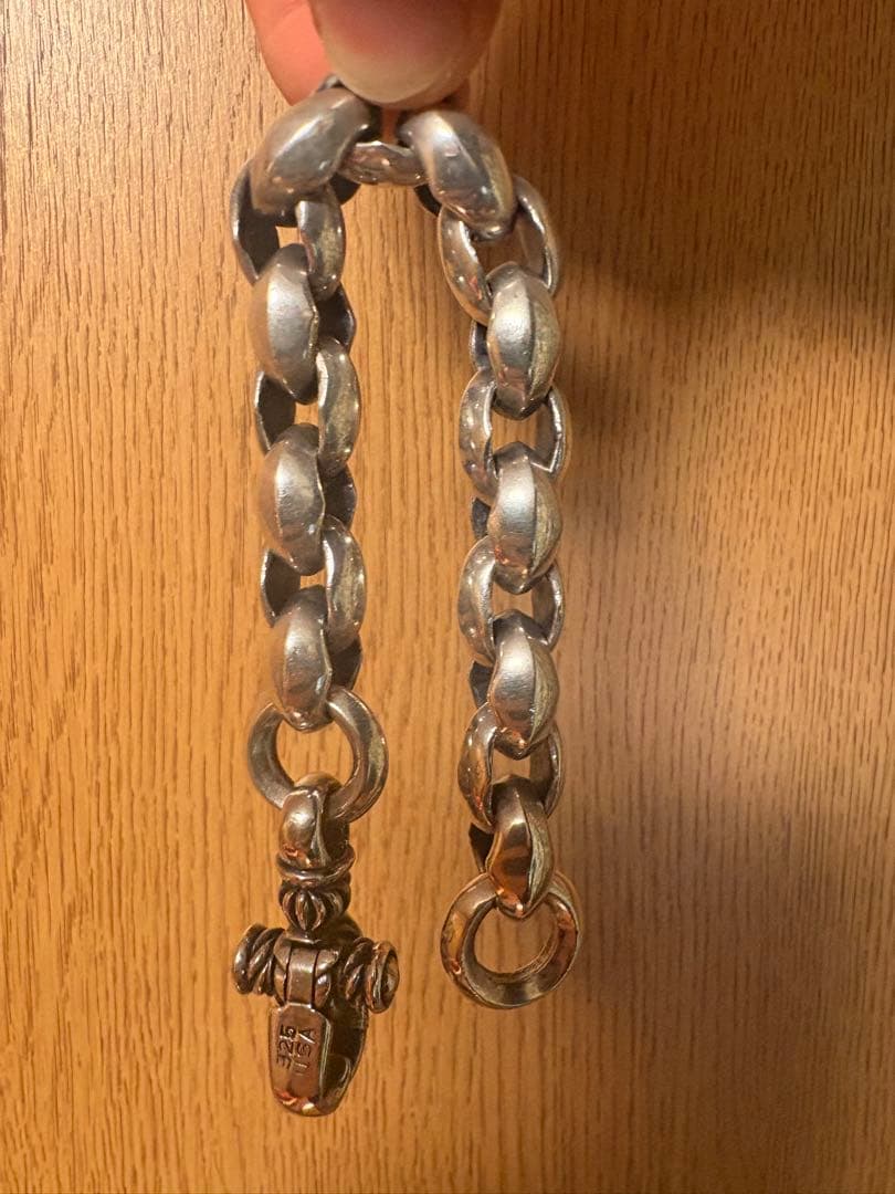 Leonard Kahnour シルバー925 チェーンブレスレット　約21㎝