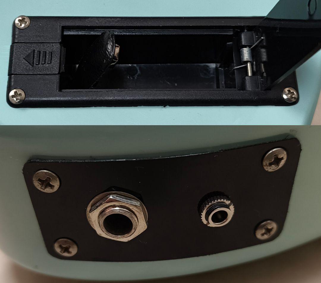 【美品】ZO-3 ライトブルー アンプ内蔵ミニギター 専用ケース付 ぞーさん