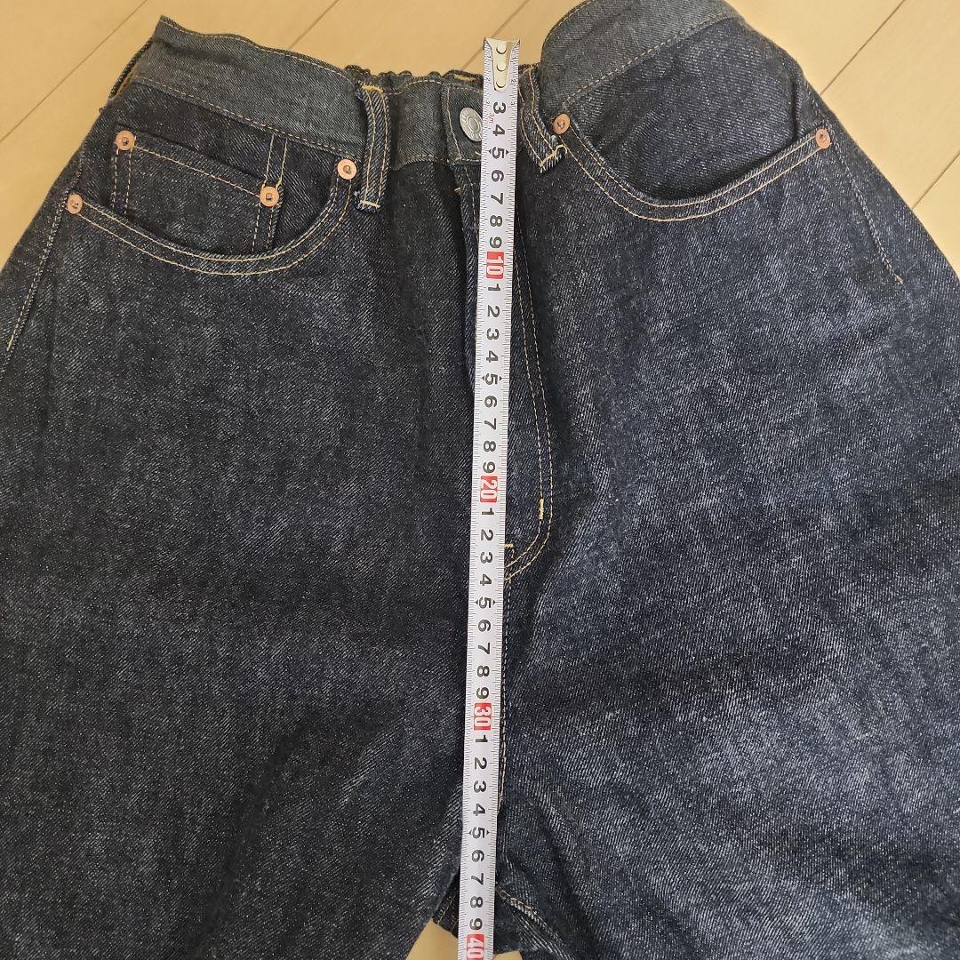 デニム&ダンガリー　ワイドデニムパンツ　01 150〜160 M〜L　インディゴ