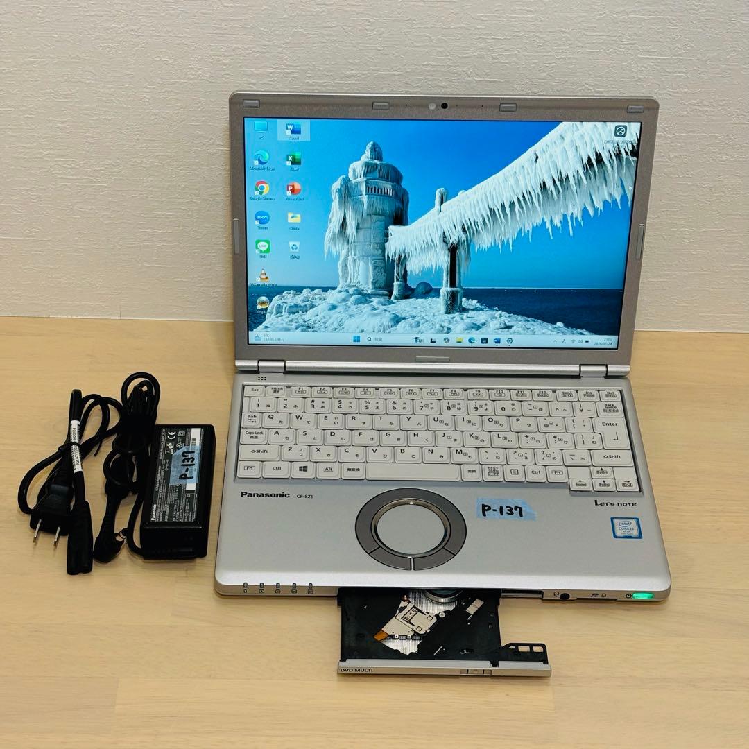 レッツノート PC Windows11 SSD DVD オフィス付き P-137