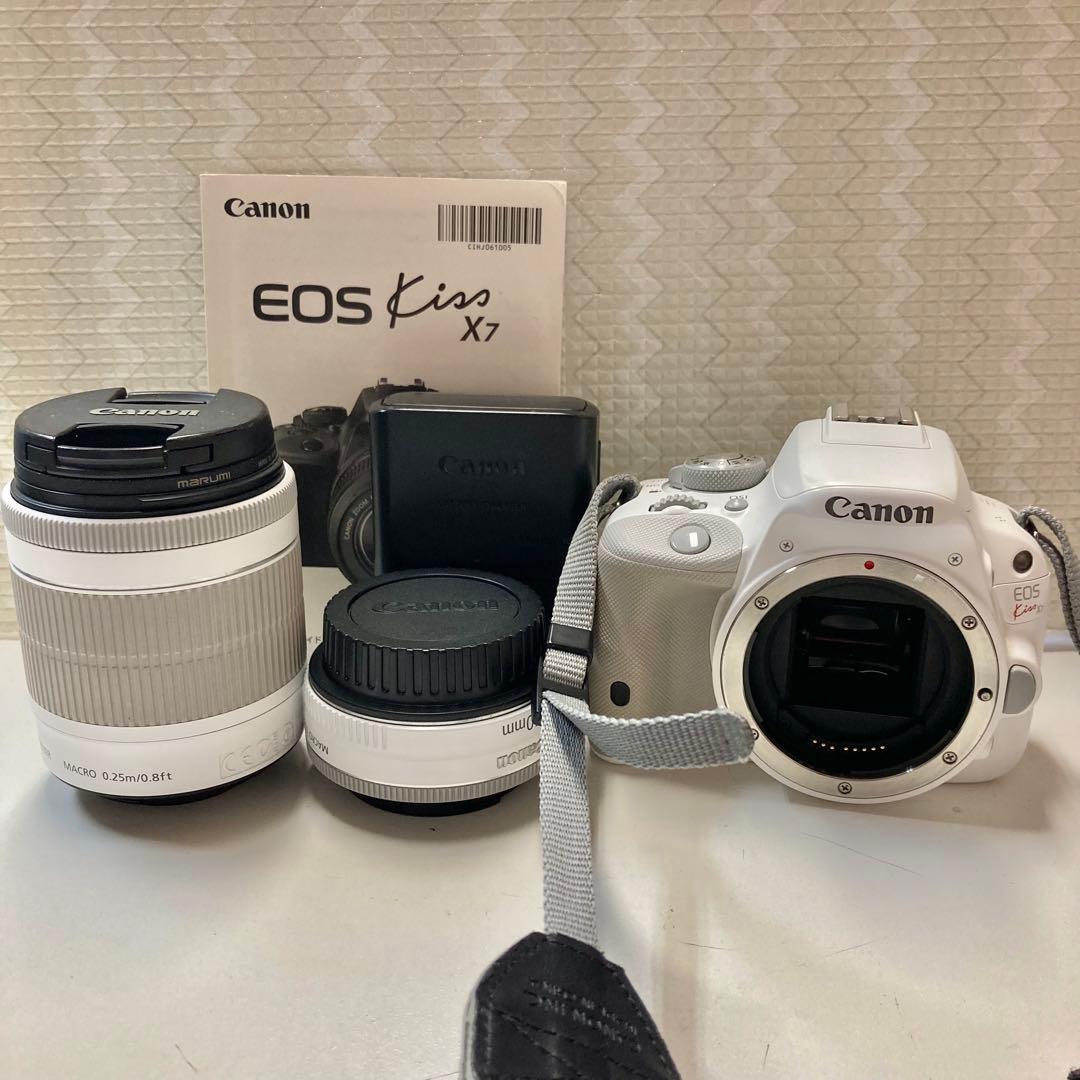 Canon kiss x7 スマホに転送 一眼レフ ホワイトカラー 動作確認済み