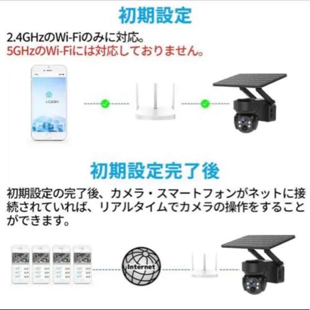 防犯カメラ　ソーラー充電対応　ホワイト