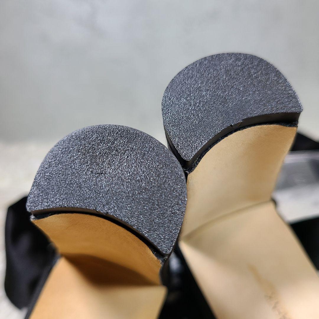 【MANLO BLAHNIK】MISAM　サテンリボン　ハイヒールサンダル