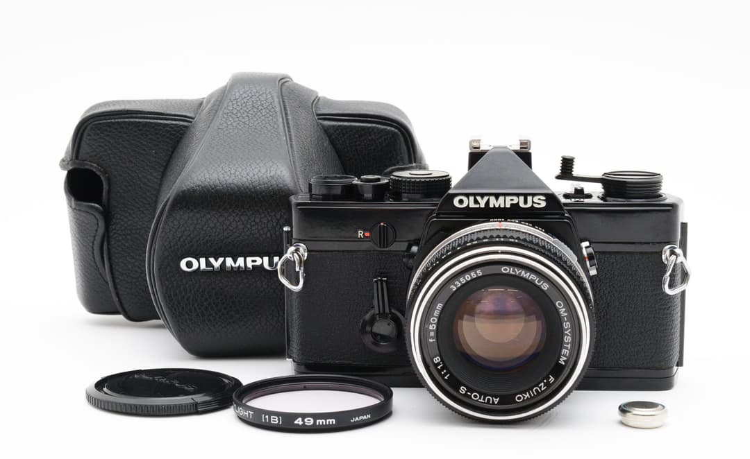 Olympus OM-1 50mm F1.8 ブラック モルト新品 #8008
