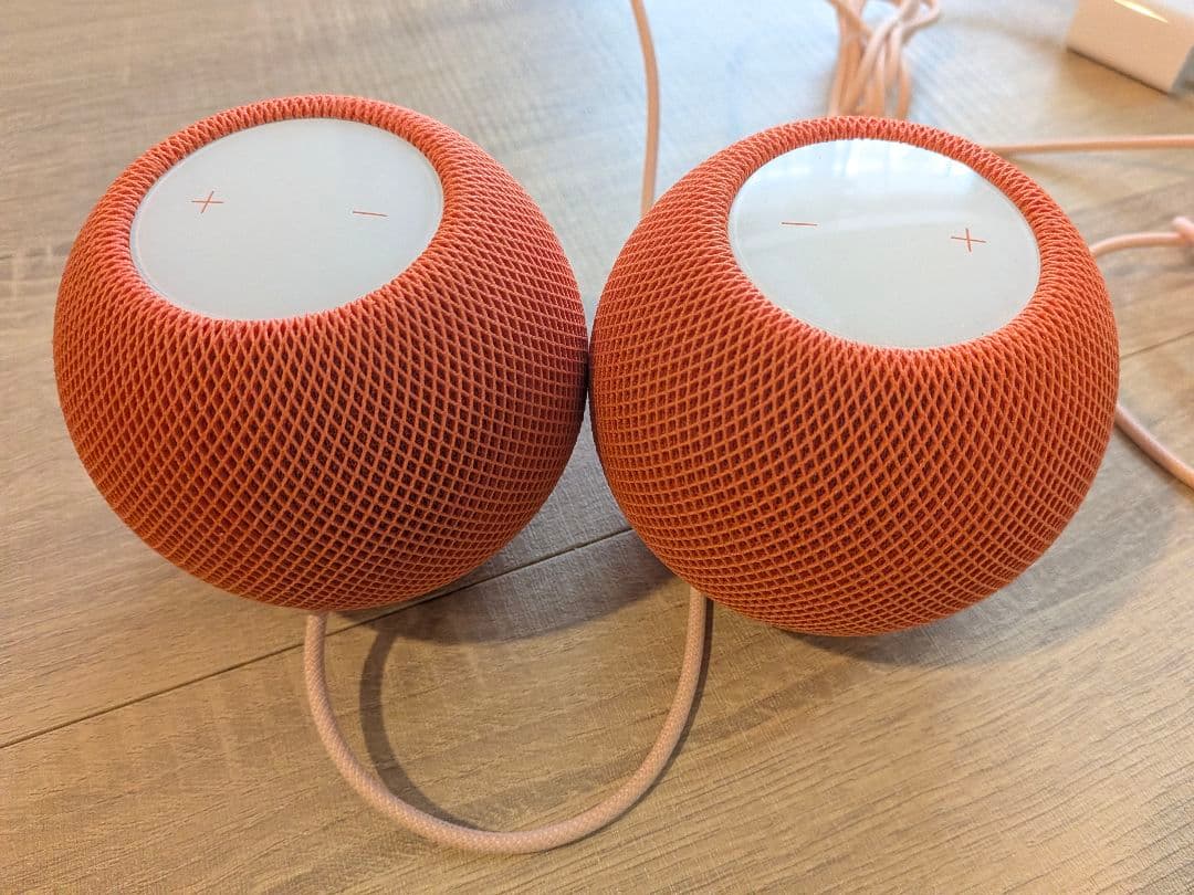 Apple pods mini オレンジ スマートスピーカー 2個セット