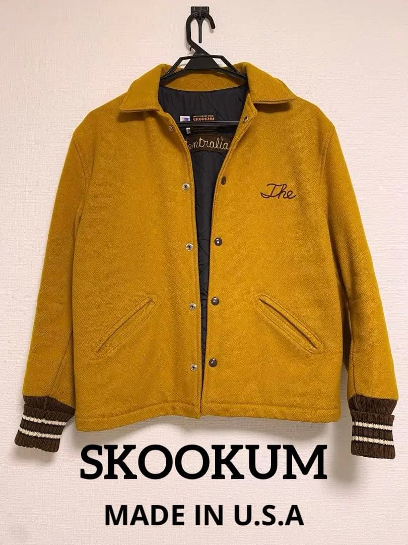 SKOOKUM スクーカム アメリカ USA製 ウール マスタード イエロー