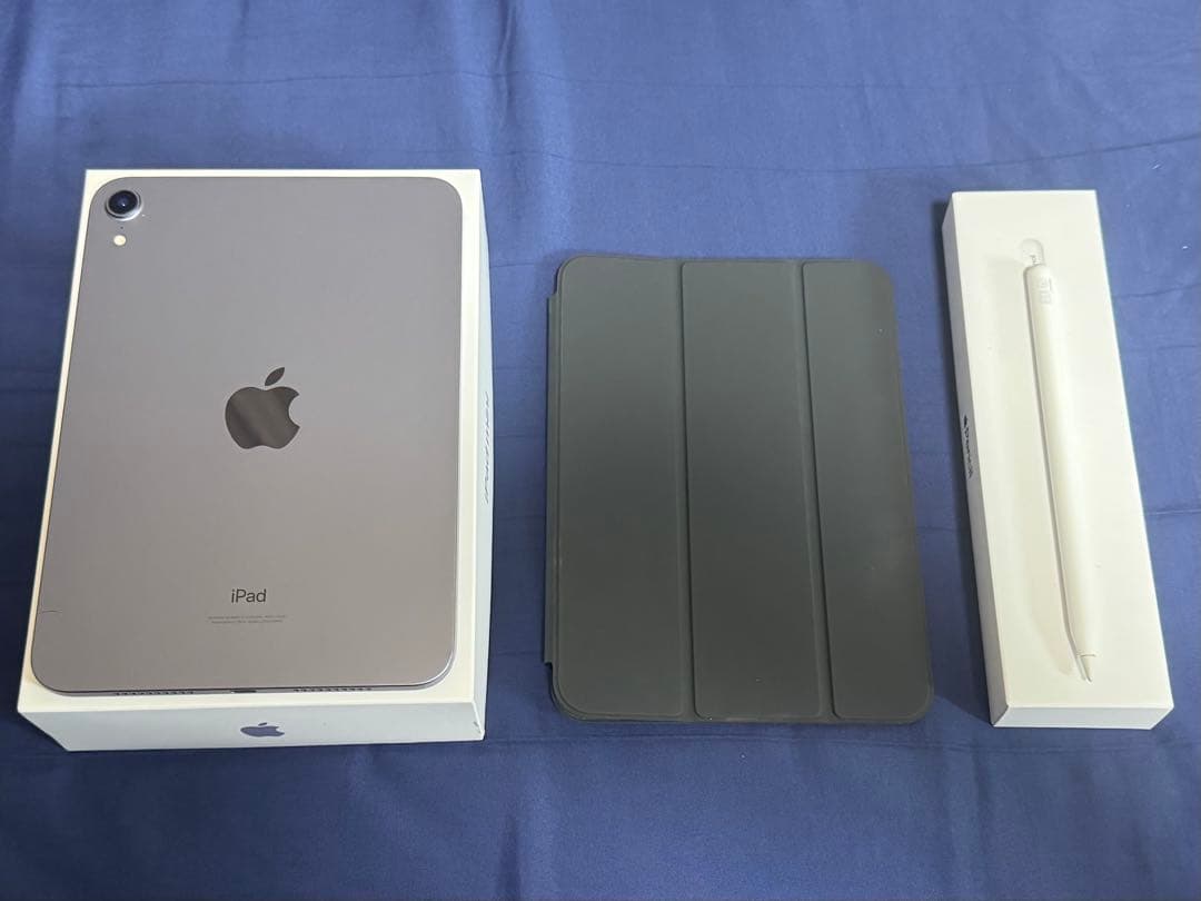 iPad mini6 256GB パープル +Apple pencil2、ケース
