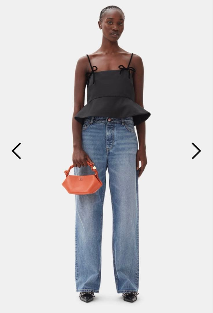 GANNI ダッチェスサテンキャミソール