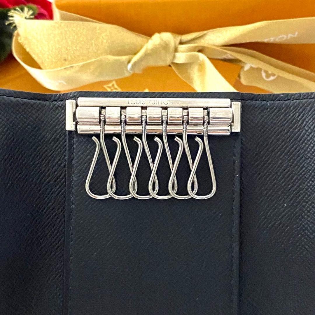 ルイ ヴィトン◎ミュルティクレ6 ダミエ グラフィット キーケース 6連 黒