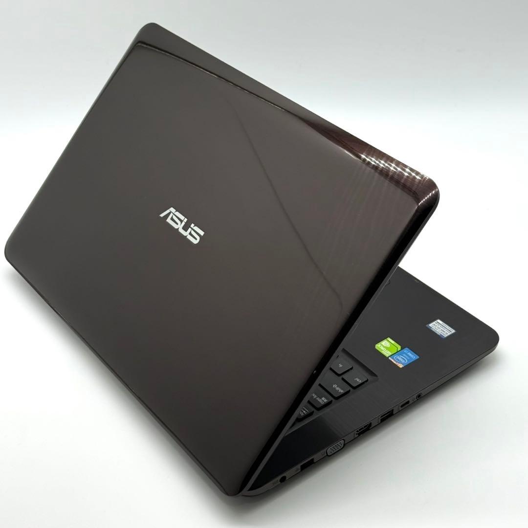 ASUSノートパソコン i7搭載 8GB 新品SSD256 17.3型 GPU有