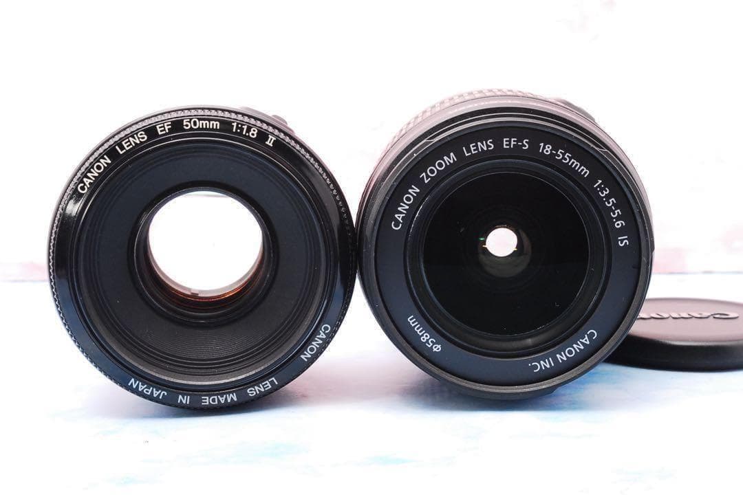 キャノン Kiss X7☆単焦点＆手ぶれ補正標準☆バッグ付☆人物撮り最適！