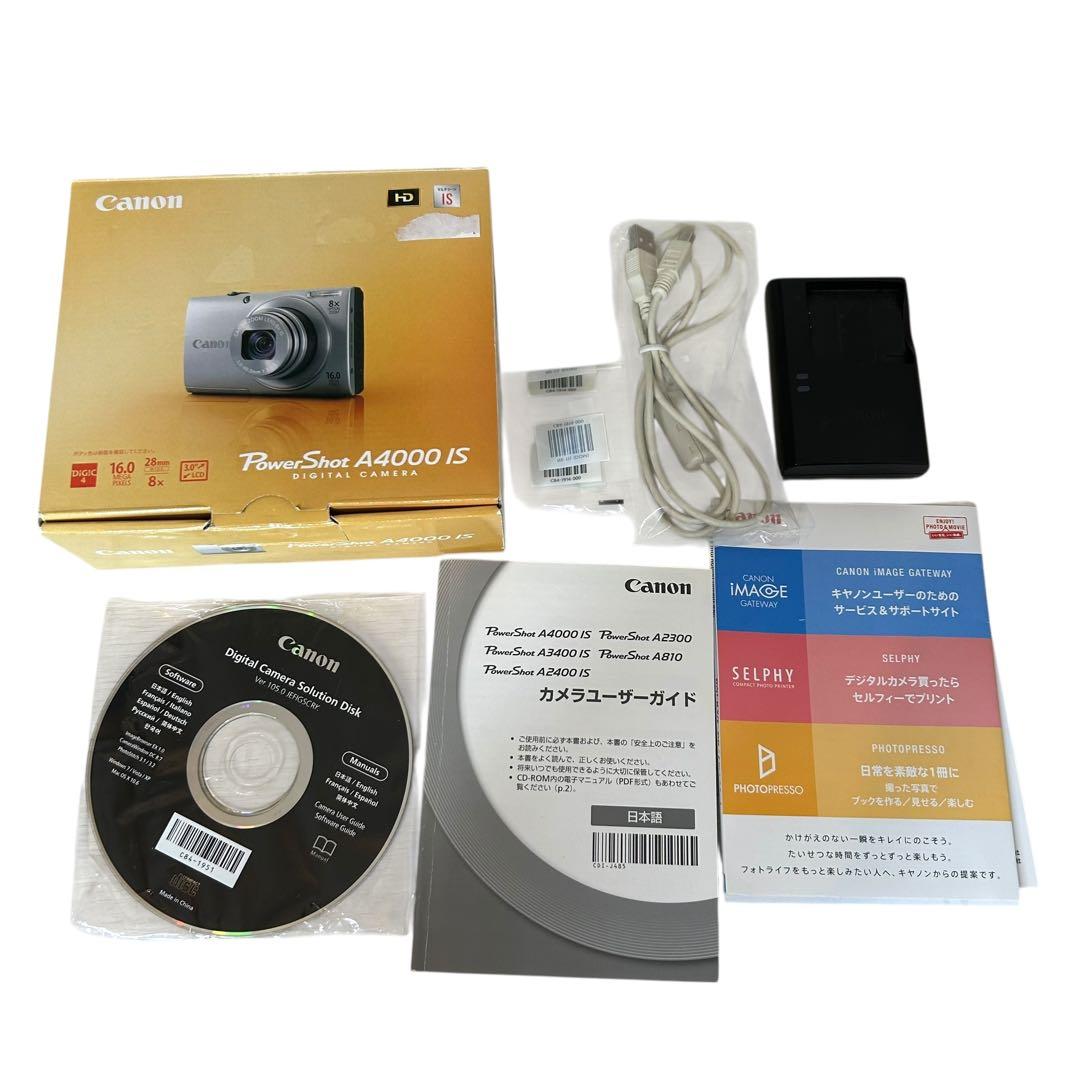【動作確認済み】 Canon PowerShot A4000 is 付属品完備