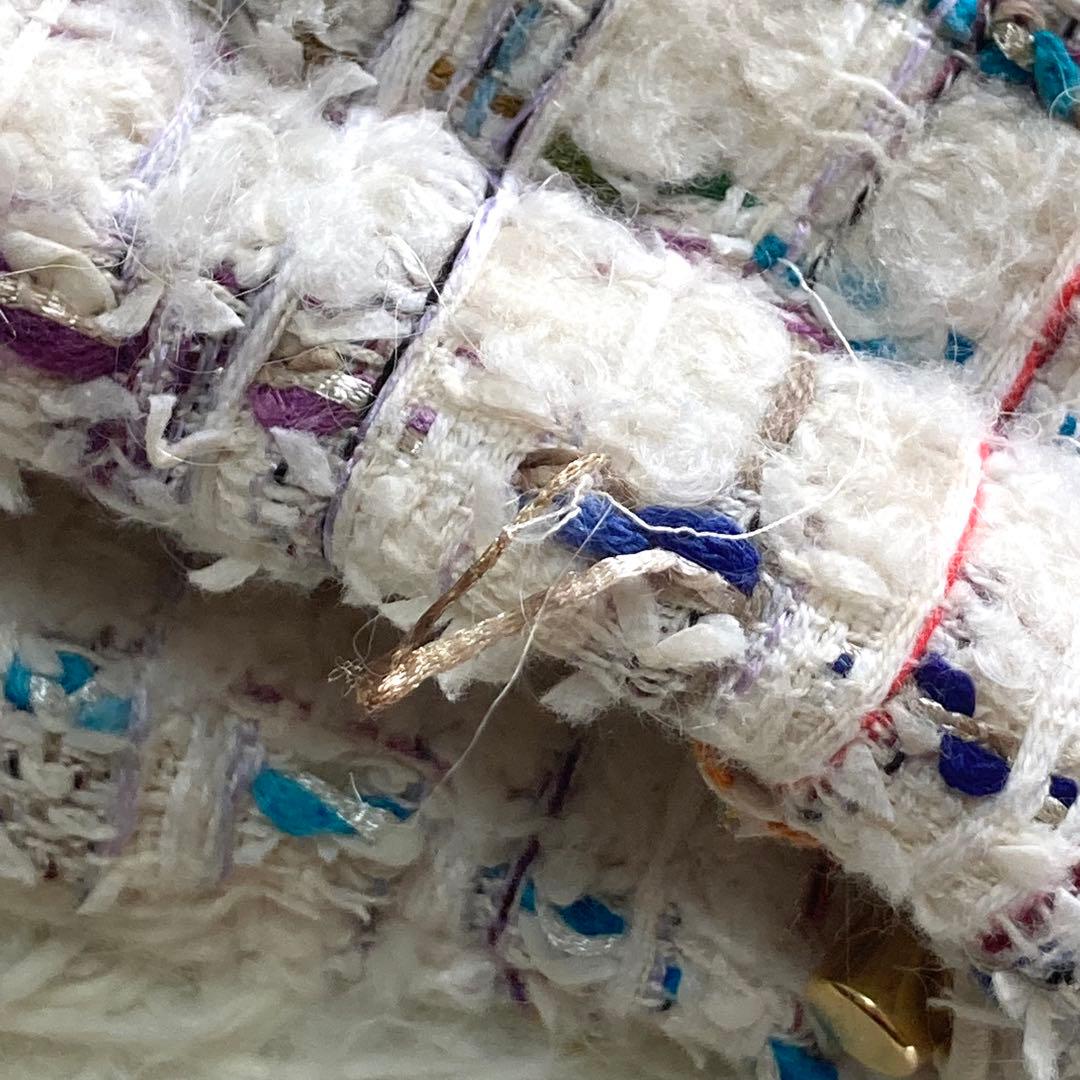 DAMA collection ミックスツイードダウンベスト　マリアケント　LL