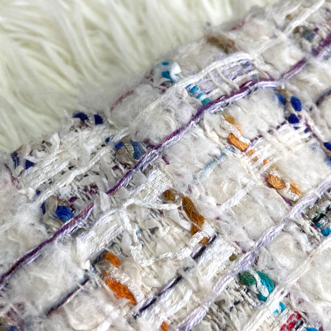 DAMA collection ミックスツイードダウンベスト　マリアケント　LL