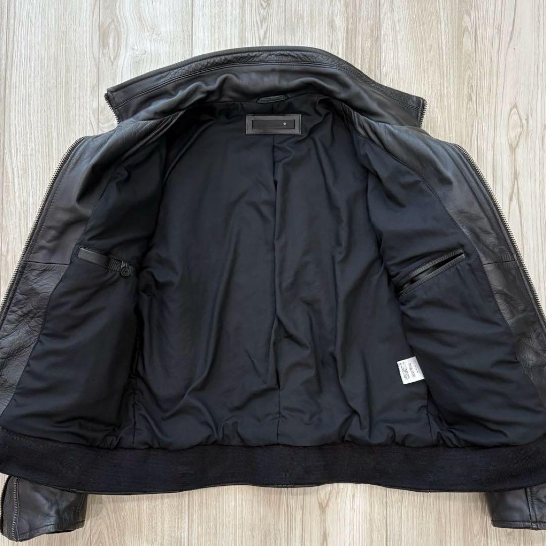 Liugoo Leathers レザージャケット ブラック L 牛革 中綿入り