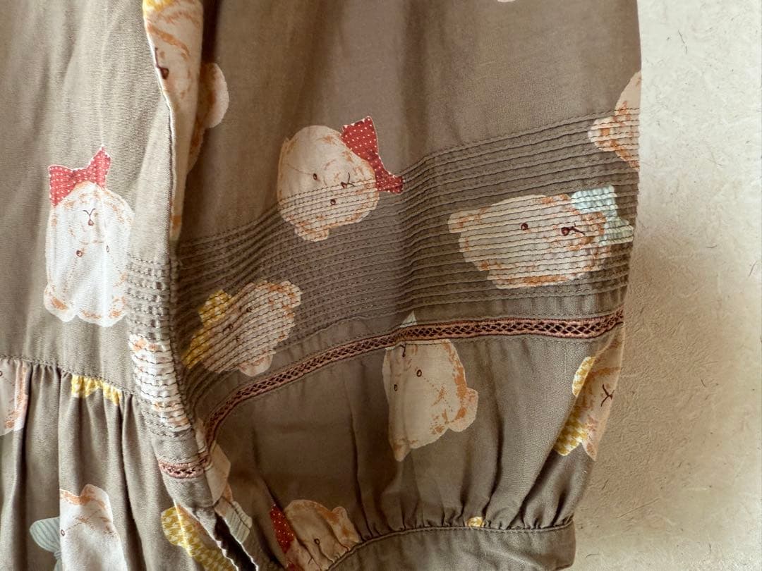 ピンクハウス　くま柄　ワンピース