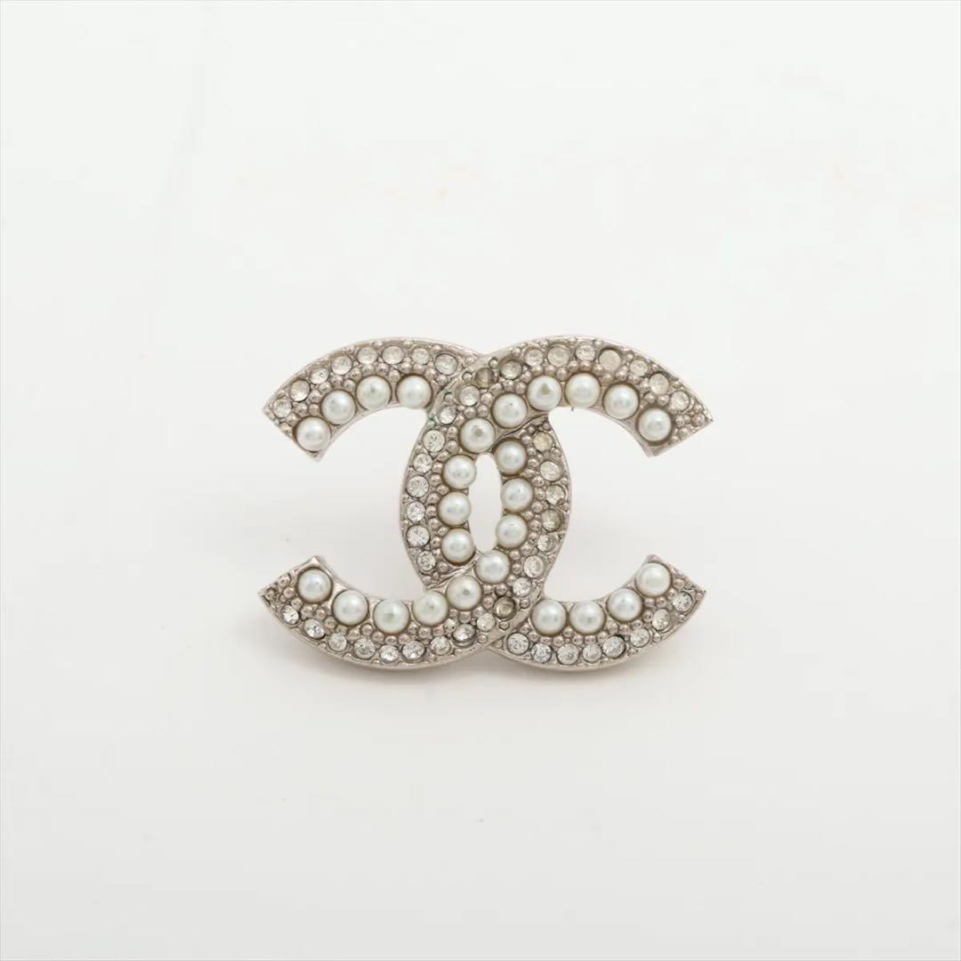 CHANEL ピアス C21V ココマーク　パール　シルバー　ピアス　片耳