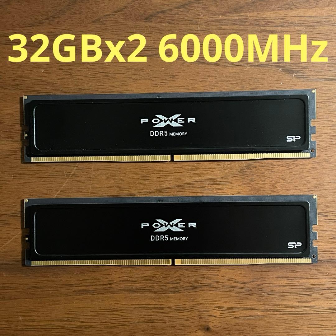メモリー silicon power DDR5 MEMORY 64GB 6000MHz