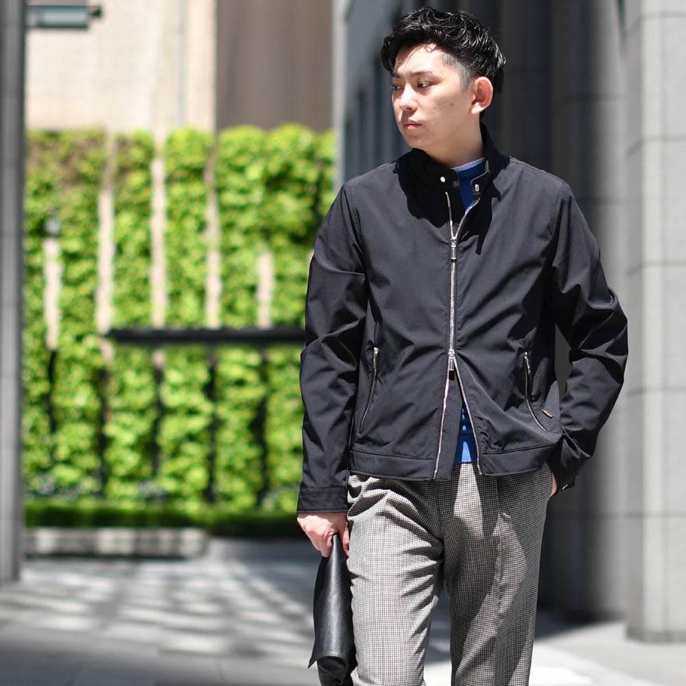 美品【最高級】ムーレー VANGI-KN シングルライダースナイロンジャケット