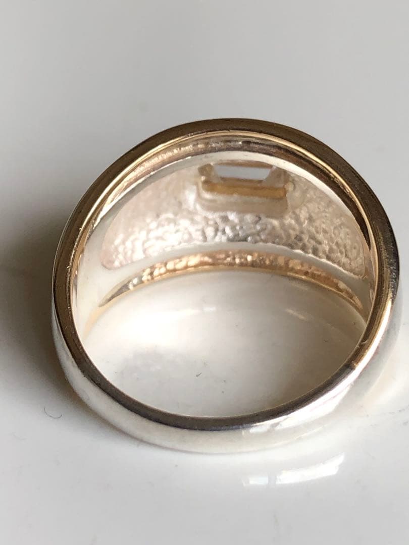 ヴァンドーム青山スターリングシルバー+k10 クリスタルカラーストンリング#13