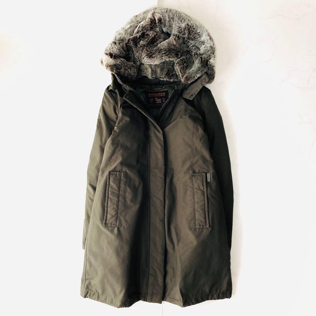 美品✨ウールリッチ ボウブリッジ ダウンコート ラビットファー　フーデット　S