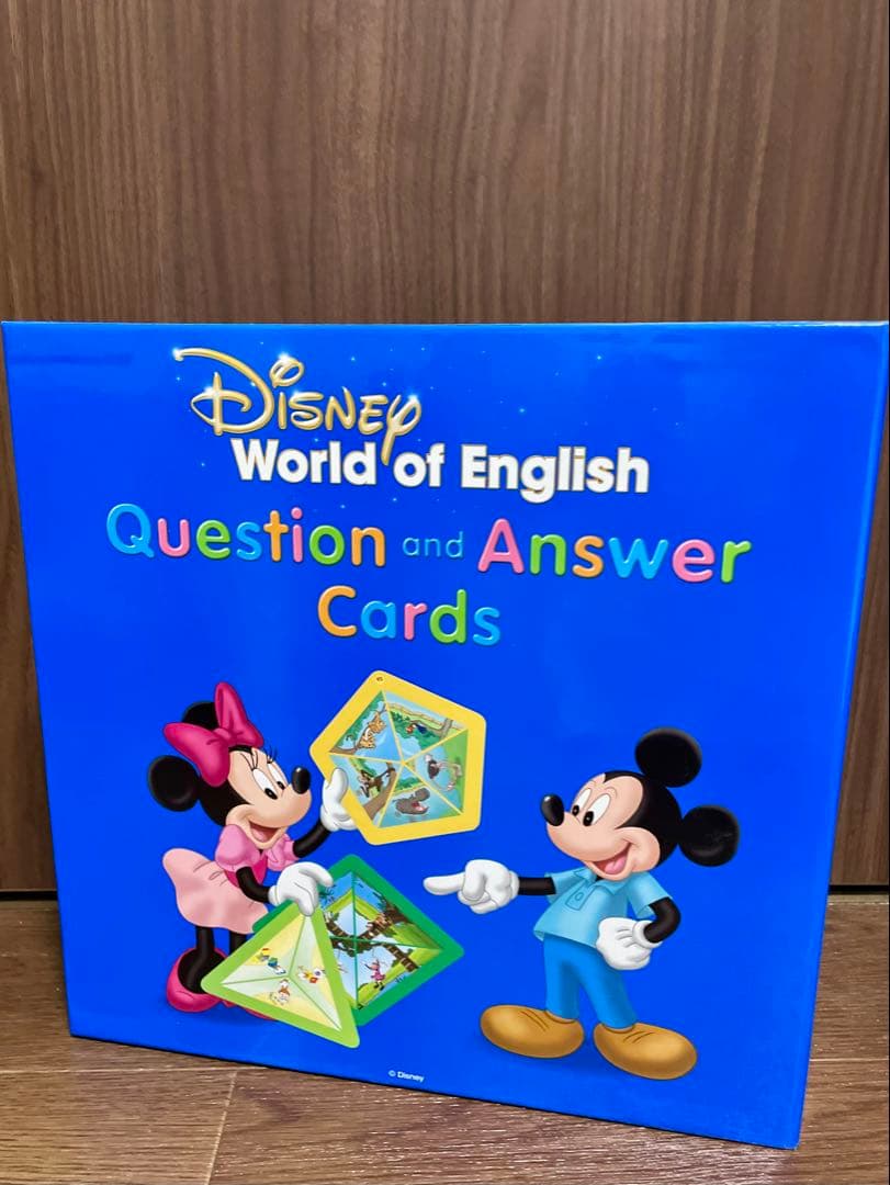 【美品】クエスチョンアンドアンサー ディズニー 英語　Q&Aカード　dwe
