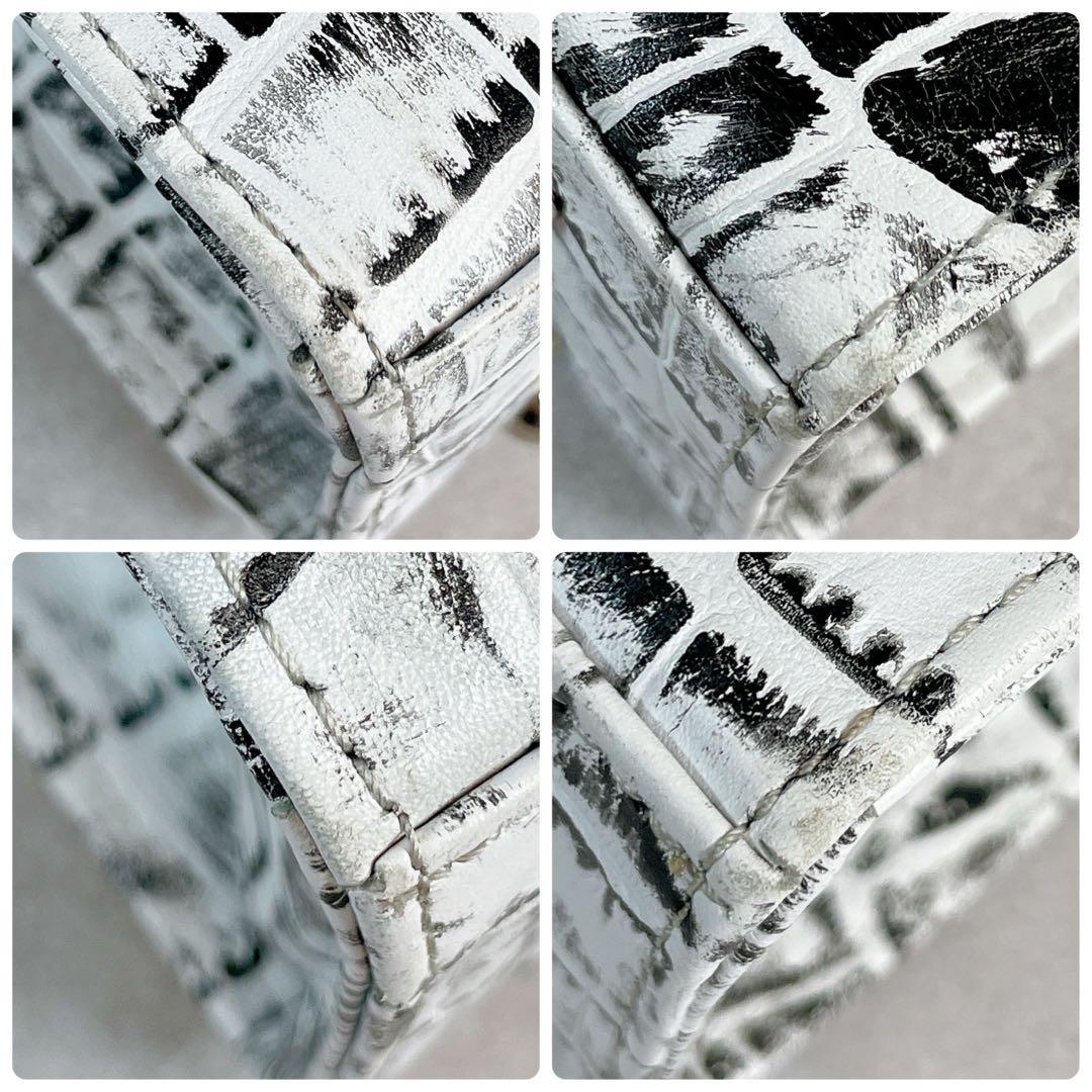 専　bajolugo バジョルゴ　バッグ　鞄　ミニトートバッグ　クロコ型押し