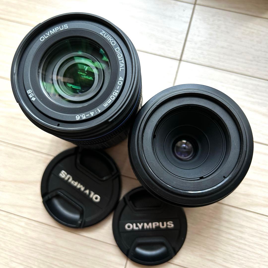 美品 OLYMPUS E-300 ダブルレンズセット カード付 一眼レフカメラ
