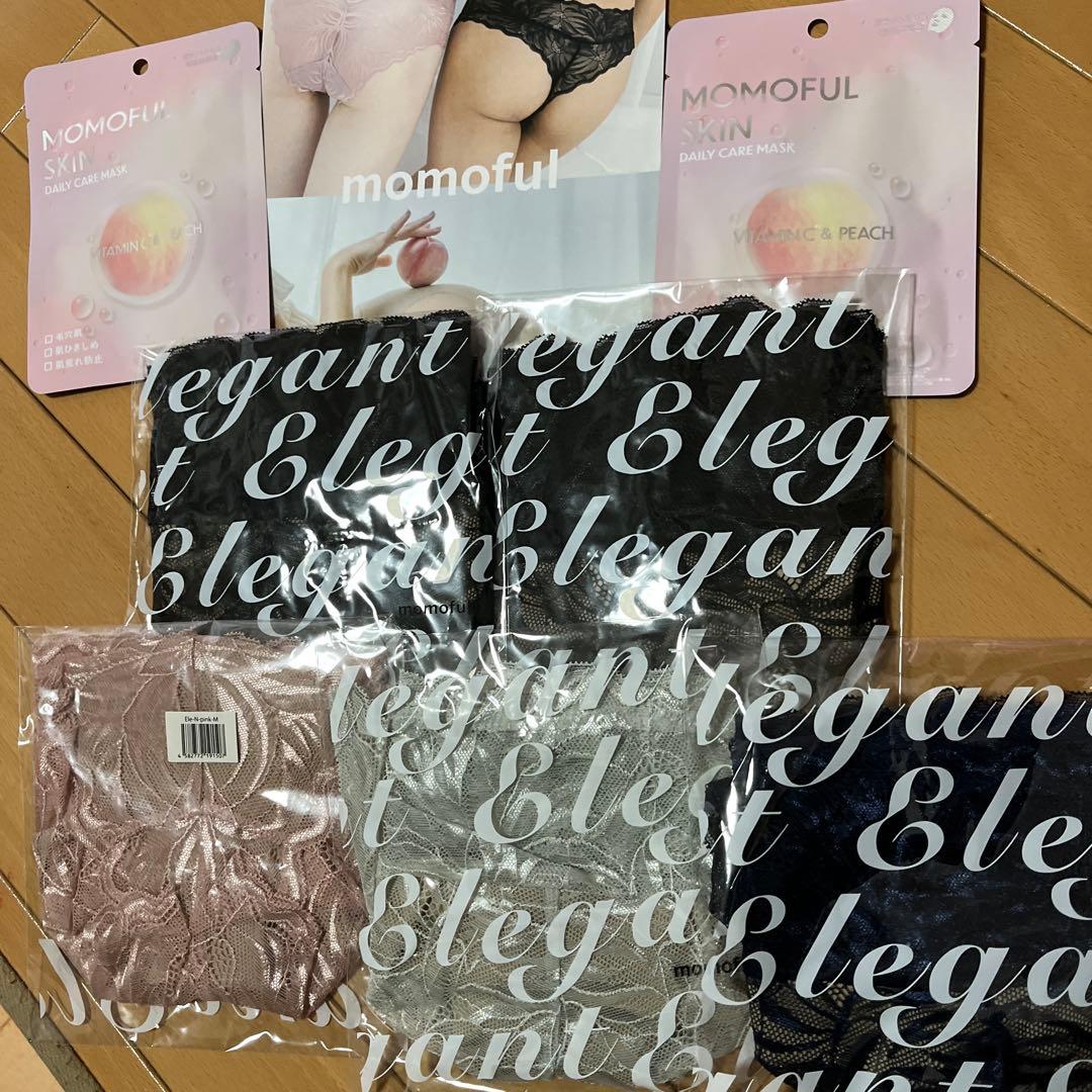 正規 公式購入 momofulモモフル 吸水ショー5点　Mサイズ