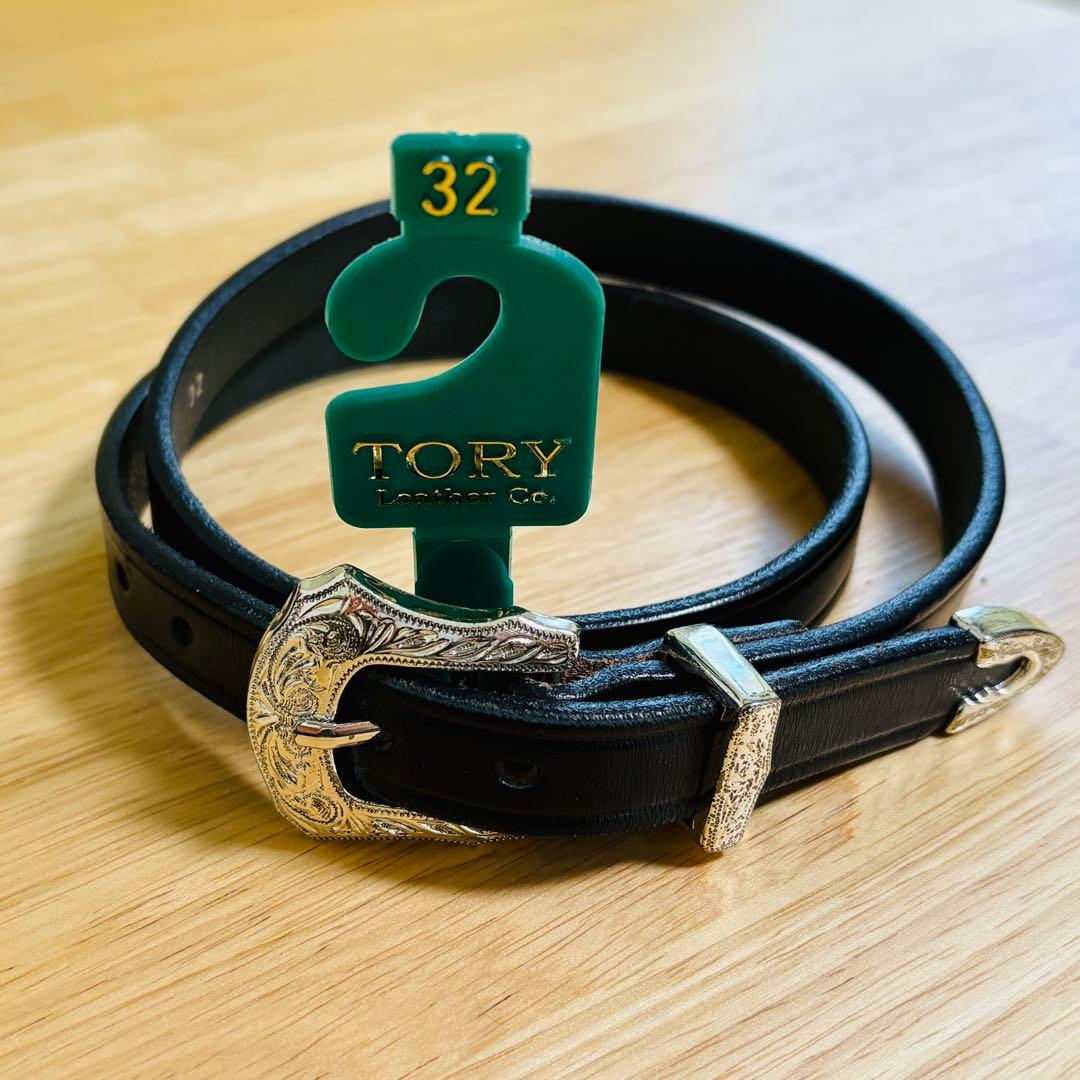 小物 TORY LEATHER 3/4inch Western Belt W32
