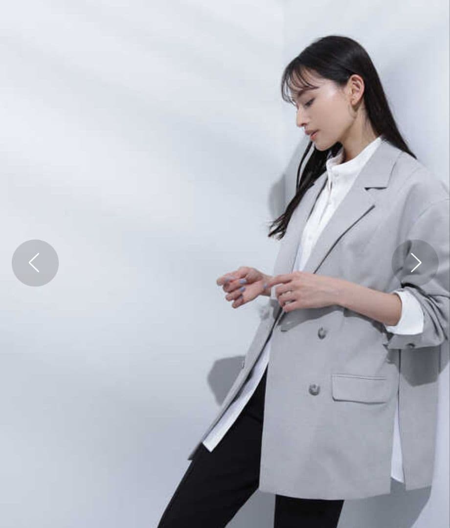 NATURAL BEAUTY BASIC×PLST　ジャケット×パンツ×ブラウス