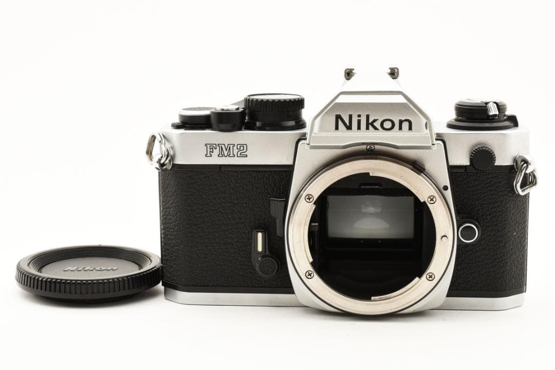 美品 NIKON NEW FM2 シルバー フィルム　モルト新品交換済 C672
