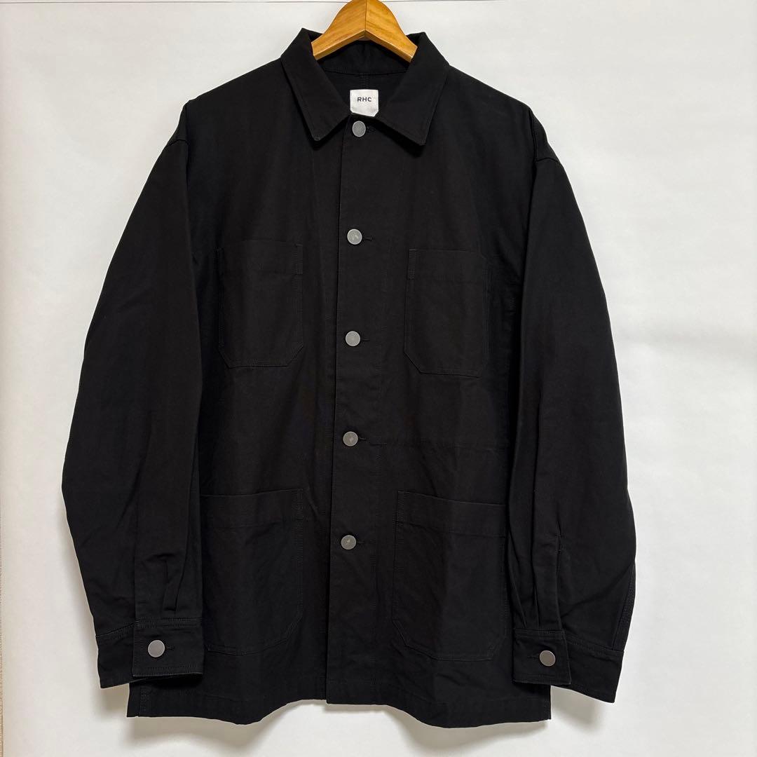 RHC ブラック カバーオール ジャケット Lロンハーマン Ron Herman