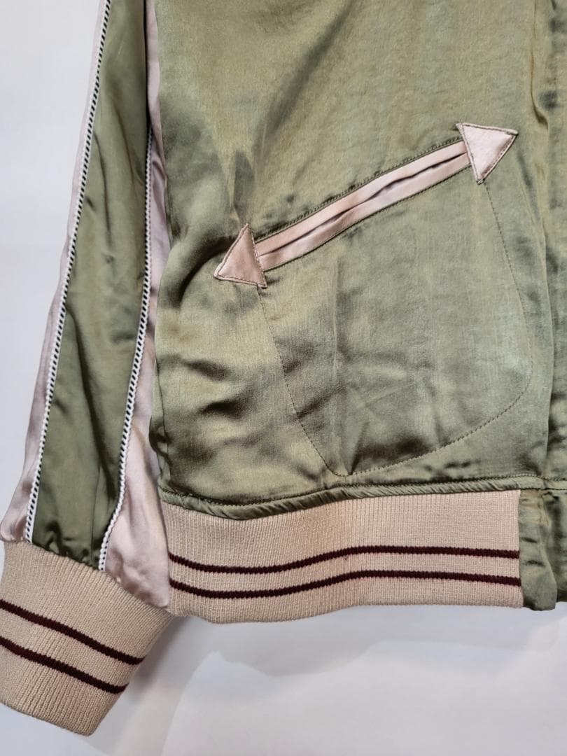 50'sライク刺繍ベロアリバーシブルスカジャン●サイズM●（商品番号4964）