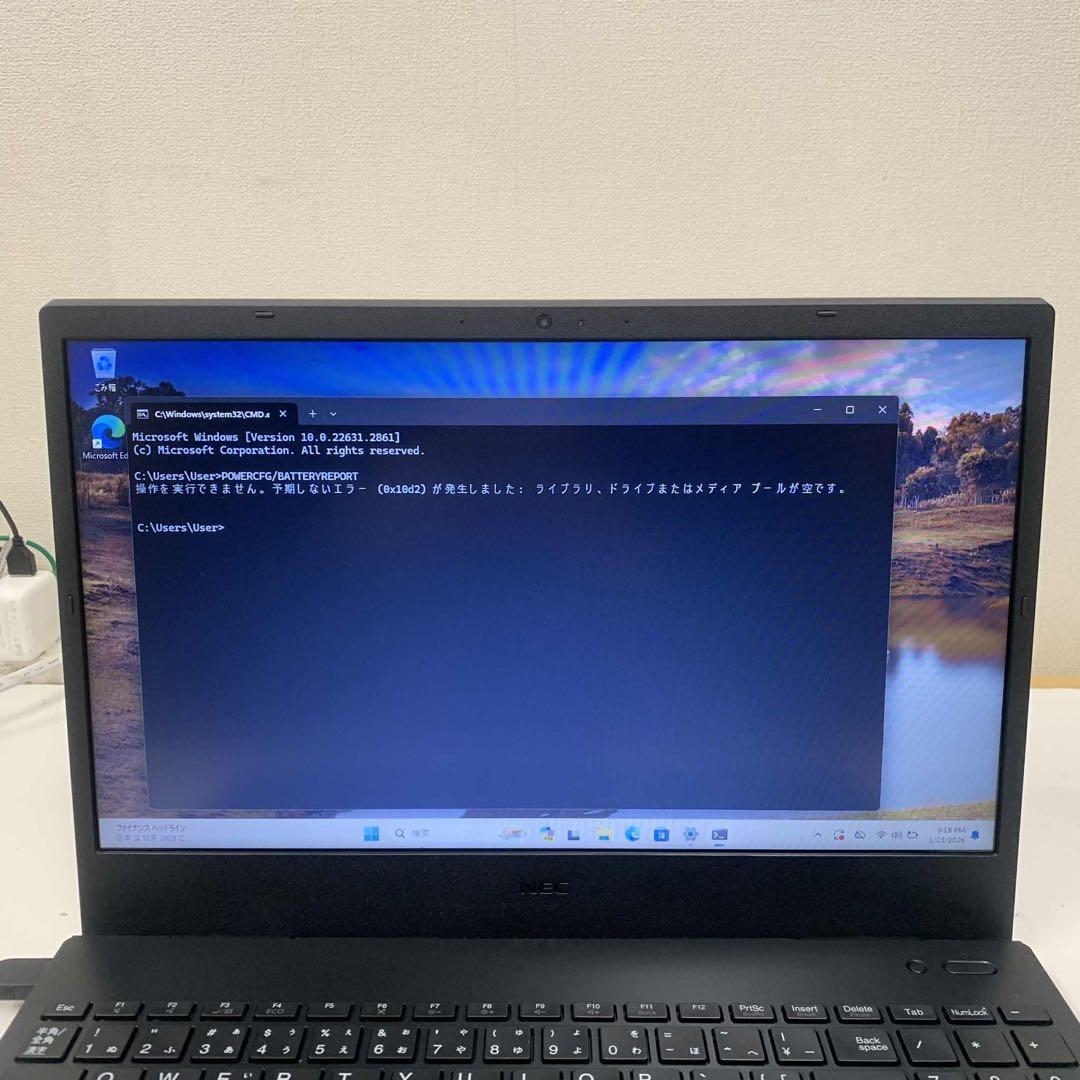 Windowsノート本体 #881 NEC VersaPro VE-B i3-1115G4 8GB 256