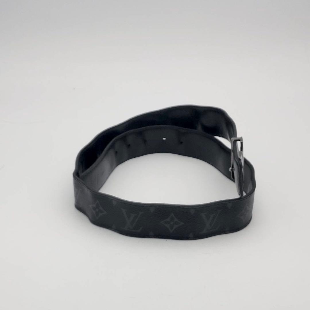 ルイヴィトン サンチュール モノグラム　LVイニシャル　シルバー　ベルト