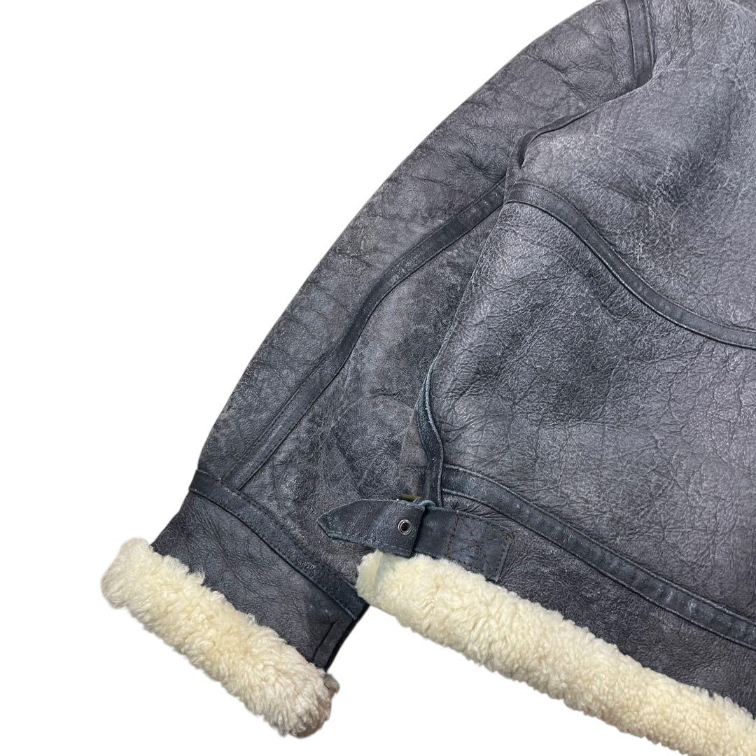 B-3型 ムートンジャケット レザージャケット B3 羊革　90s