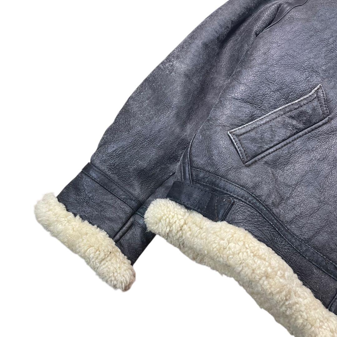 B-3型 ムートンジャケット レザージャケット B3 羊革　90s