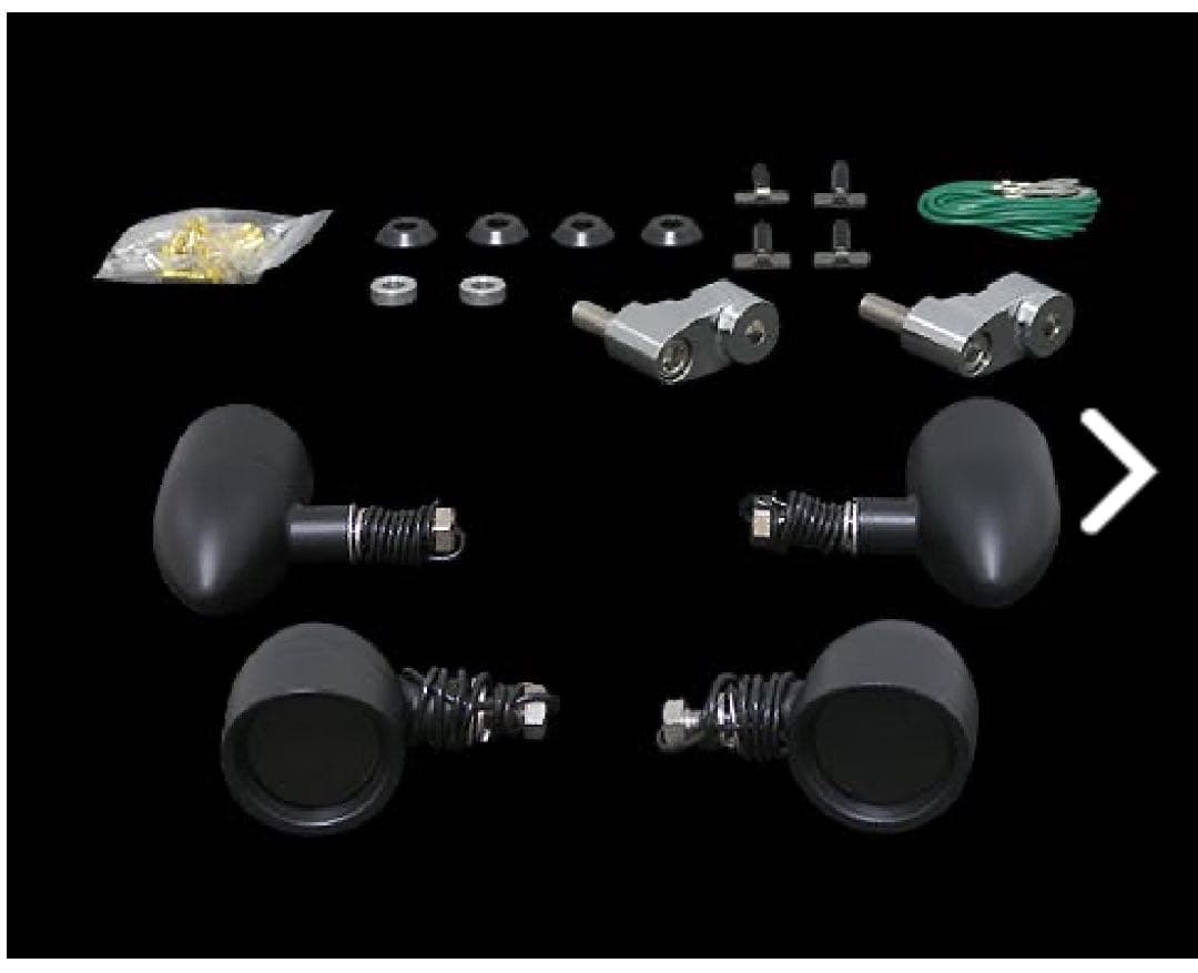 【新品】POSH ウインカーキット XL用 ブリムタイプマットブラック スモーク