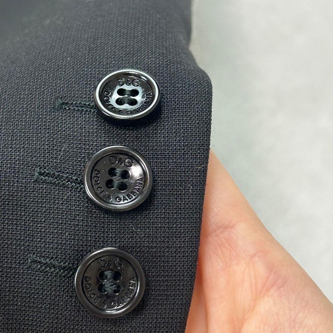 J577 美品 M ドルチェアンドガッバーナ スーツ上下 ブラック レディース