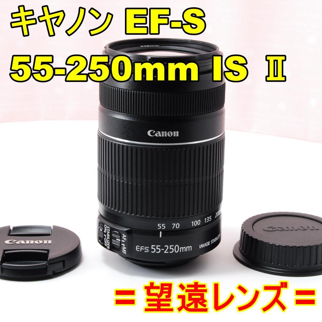 〓美品〓キヤノン EF-S 55-250mm F4-5.6 IS Ⅱ 望遠レンズ