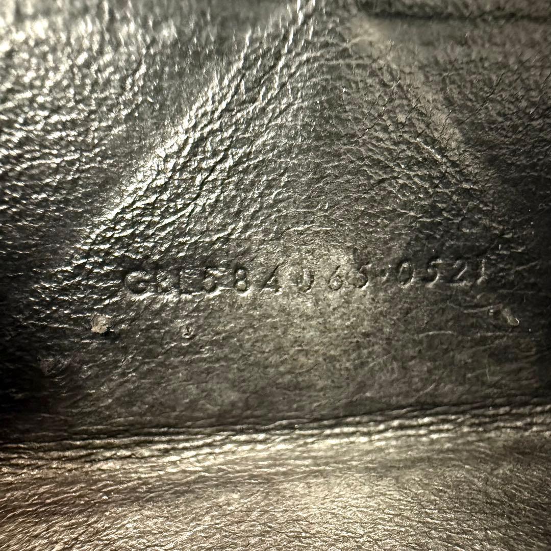 サンローラン ケース キャビアスキン ブラック レザー