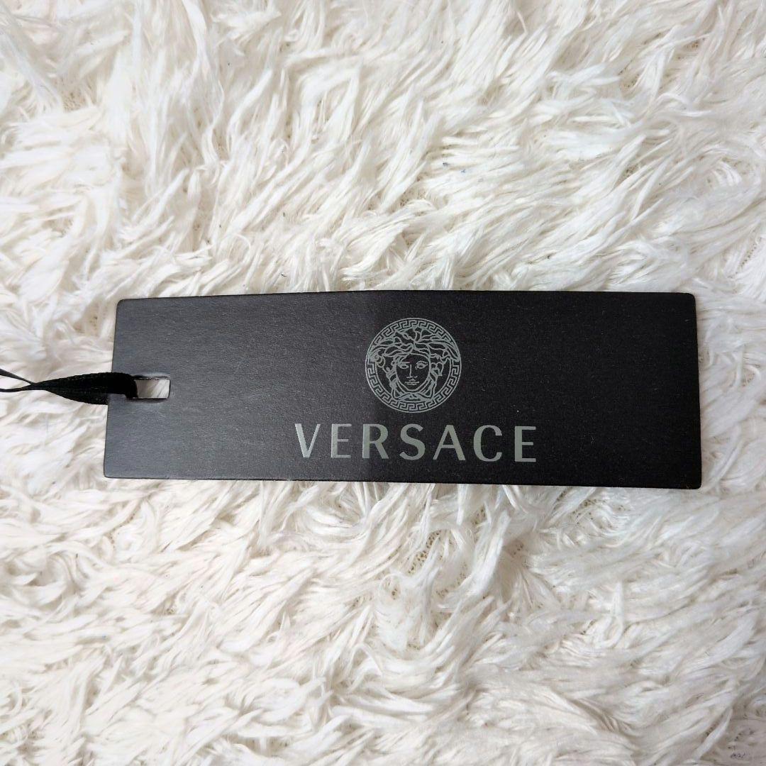 【未使用 タグ,保存袋付き】ヴェルサーチ　メデューサ　レザーベルト　シルバー