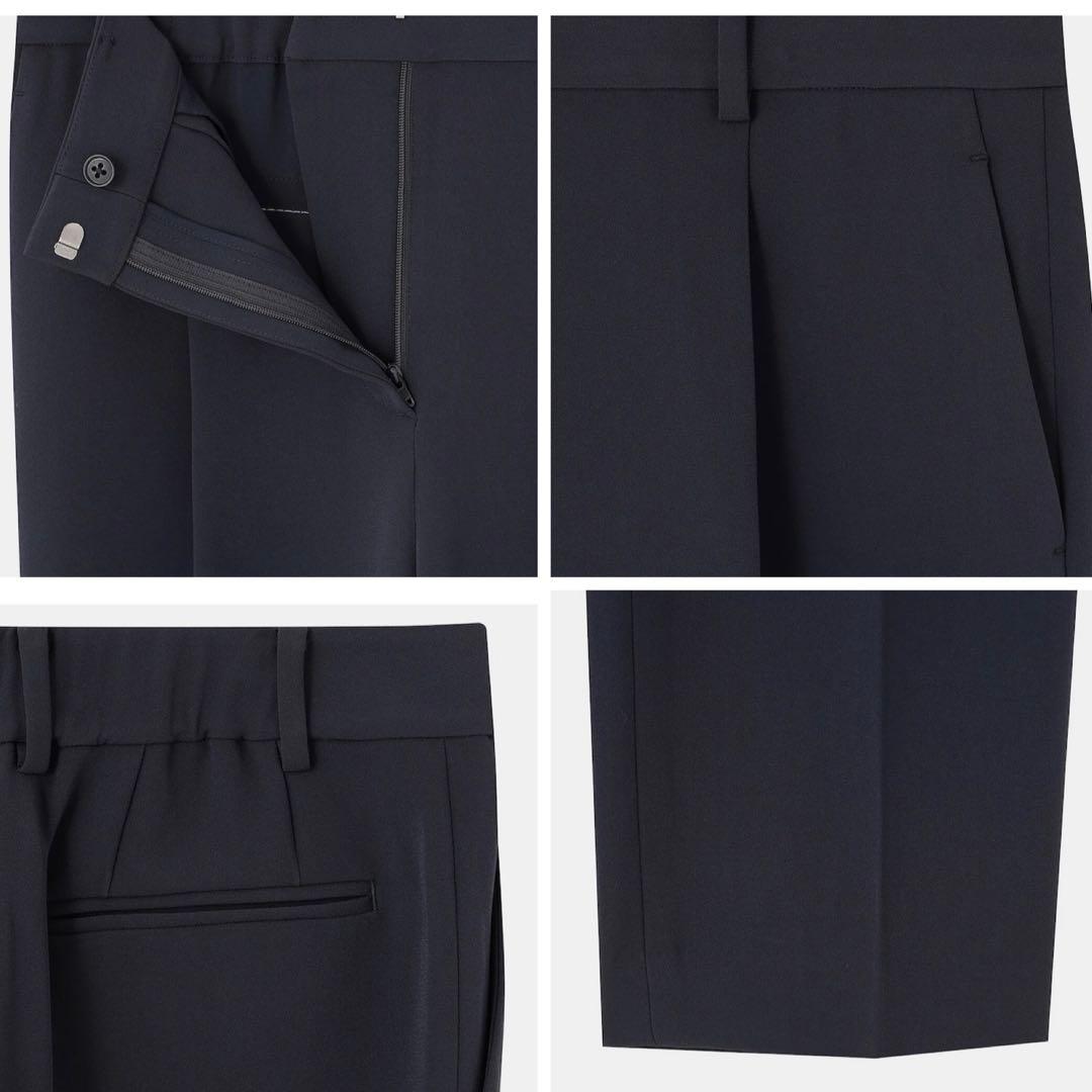 【美品】PLSTトリアセブレンドカラーレスジャケット パンツ セット