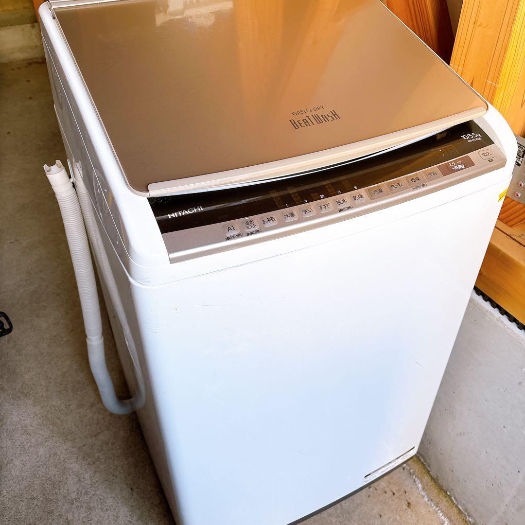 日立 BEATWASH 10kg洗濯乾燥機 BW-DV100E (2019年製)